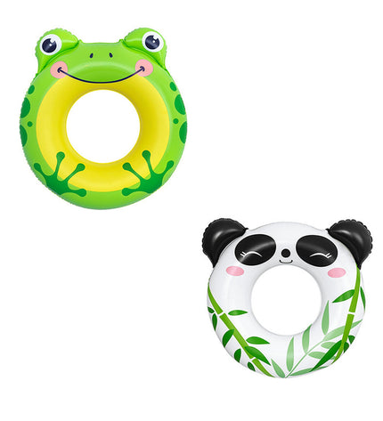 Colorful Bestway inflatable animal float for kids, 79x85/85x76 cm, suitable for 3 to 6-year-olds, for beach or pool fun.