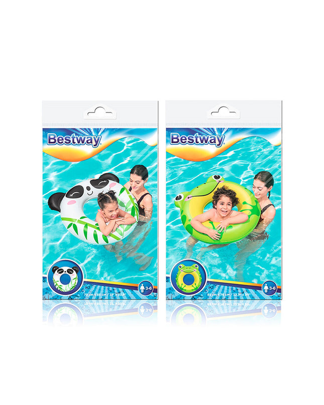 Bestway inflatable animal float in various colors, 79x85/85x76 cm, for children ages 3 to 6, ideal for beach and pool fun