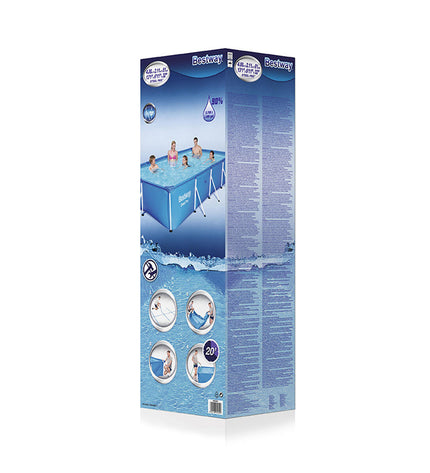 Bestway hard-sided garden swimming pool 400x211x81 cm, ideal for outdoor use, with sturdy walls and spacious design.
