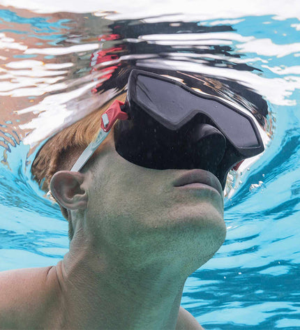Junior Bestway diving mask with adjustable strap in assorted colors, suitable for ages 7+ for swimming and water sports.