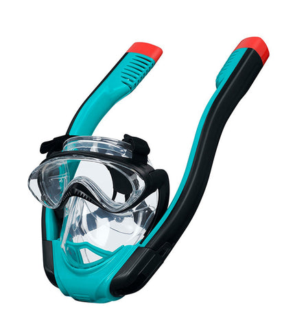 Bestway children's snorkeling mask and snorkel set with adjustable straps, colorful design, suitable for beach and pool water activities