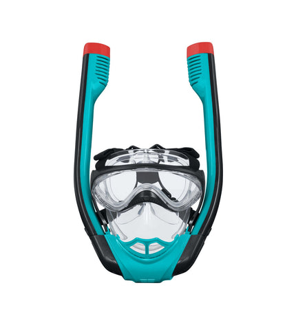 Bestway kids snorkeling mask and snorkel set with adjustable straps, colorful design, suitable for ages 3+ for beach and pool activities.
