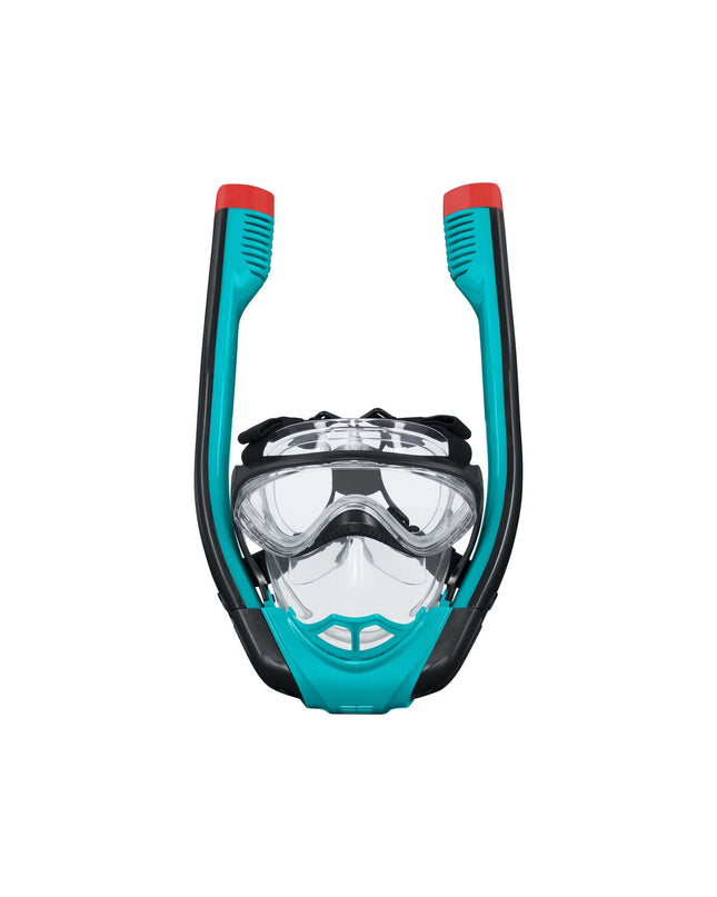 Bestway kids snorkeling mask and snorkel set with adjustable straps, colorful design, suitable for ages 3+ for beach and pool activities.