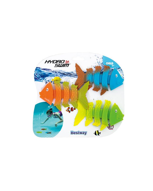 Bestway duikspel set with three colorful rings for children, suitable for beach and pool play, designed for ages 3 and up.
