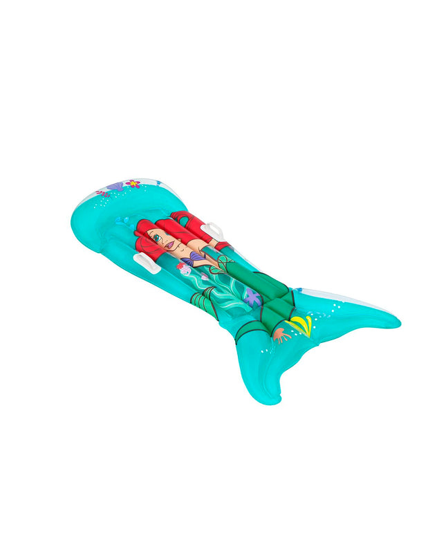 Bestway Disney Ariel mermaid air mattress with handle, 158x81 cm, suitable for children, outdoor and pool use