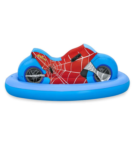 Bestway Spiderman inflatable motor figure, 170x84 cm, outdoor toy for beach and pool play, perfect for kids' water fun.