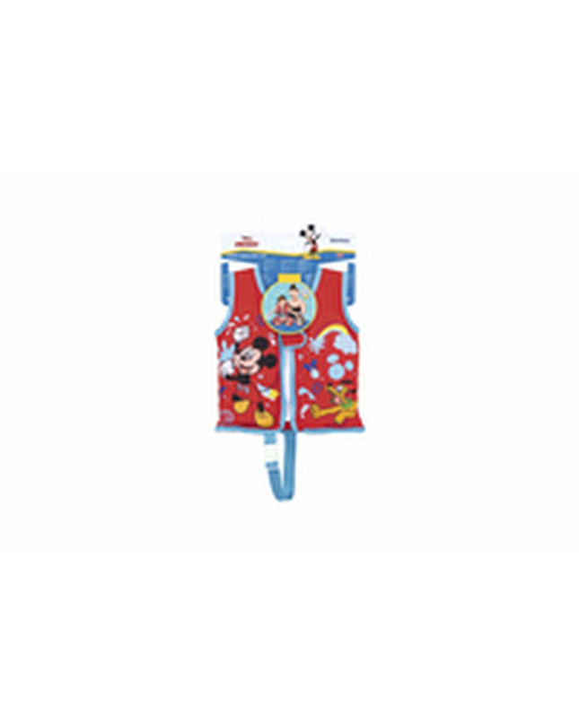 Bestway Disney Mickey Mouse flotation vest for children, UPF 50+ sun protection, suitable for swimming and beach activities.