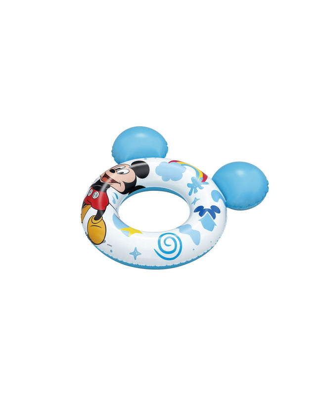 Bestway Disney Mickey Mouse inflatable float with ears, 74x76 cm, suitable for children 3-6 years, for pool and beach fun.