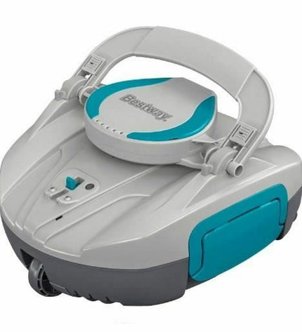 Bestway automatic pool cleaner in action, suitable for garden pools, jacuzzis, and swimming pools, with durable design.