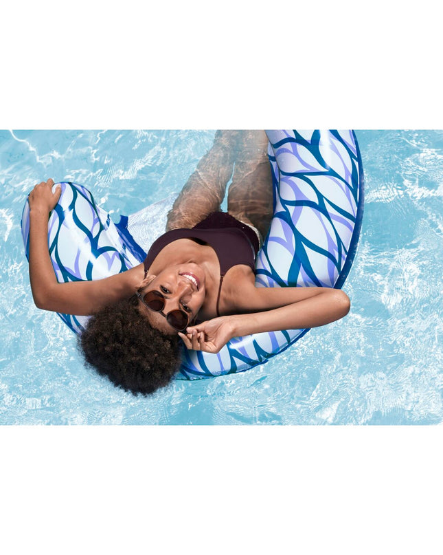 Bestway unisex inflatable mattress suitable for outdoor and recreational use, shown deflated on a flat surface.