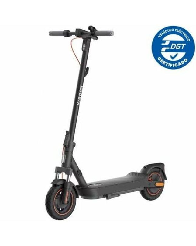Xiaomi electric scooter BHR9616ES for urban mobility, sport and outdoor use, with black deck and handlebar in a city setting