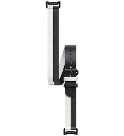Xiaomi Band 8 wrap-style wrist strap in white and black for sport and outdoor use, designed for Xiaomi fitness tracker.