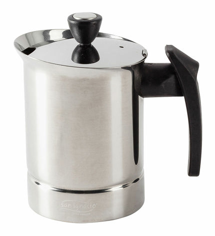 San Ignacio Italiaanse koffiepot San Ignacio Moods SG-3594 in roestvrij staal, 6 kopjes, voor koffie en thee, huis en koken.