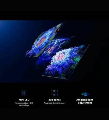 Xiaomi MINILED 2025 75-inch 4K Ultra HD smart TV with slim bezel and sleek design, ideal for home theater and entertainment.