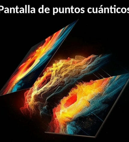 Xiaomi 4K Ultra HD 100-inch QLED Smart TV displaying vibrant video content in a modern living room setting