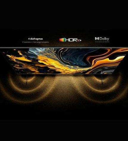 85-inch Xiaomi Smart TV ELA5730EU with 4K Ultra HD QLED display, modern electronic TV for home theater and entertainment.