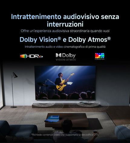 Xiaomi ELA6300EU 4K Ultra HD QLED Smart TV with slim bezel and vibrant display, ideal for home cinema and electronic entertainment.