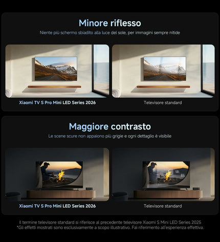 Xiaomi ELA6318EU 4K Ultra HD QLED Smart TV displaying vibrant images on a modern living room wall.