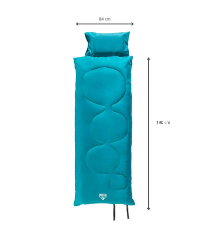 Bestway polyester sleeping bag for camping, 190x84 cm, suitable for temperatures from 3 to -8°C, ideal for outdoor adventures.