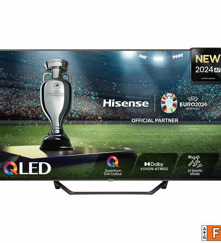 Hisense 43A7NQ 4K Ultra HD QLED Smart TV with slim bezel and vibrant display, perfect for home entertainment and viewing experience.
