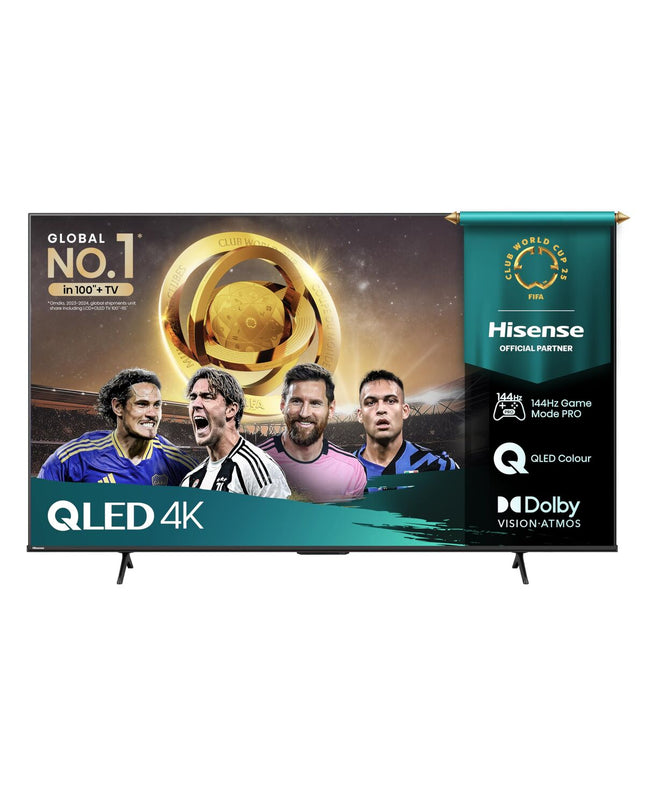 Hisense 65E7Q PRO 4K Ultra HD LED QLED Smart TV displaying vibrant colors on a sleek screen