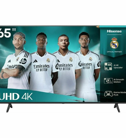 Hisense 65A6Q Smart TV with 65-inch 4K Ultra HD LED display and HDR for vibrant home entertainment viewing.