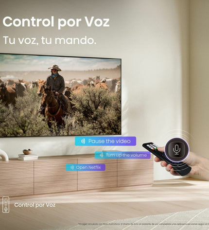 Hisense 43A6Q 43-inch 4K Ultra HD LED Smart TV with HDR, displayed in a modern living room setup.