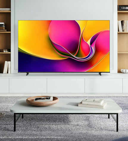 Hisense 85A6Q 85-inch 4K Ultra HD LED Smart TV displaying vibrant home entertainment content.