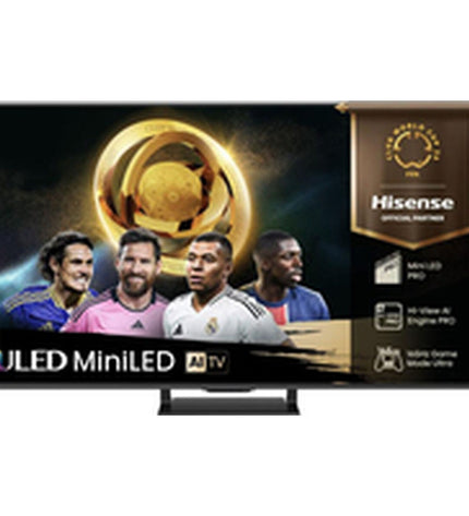 Hisense 85U7Q PRO 85-inch 4K Ultra HD LED Smart TV displaying vibrant images with HDR technology in a modern living room