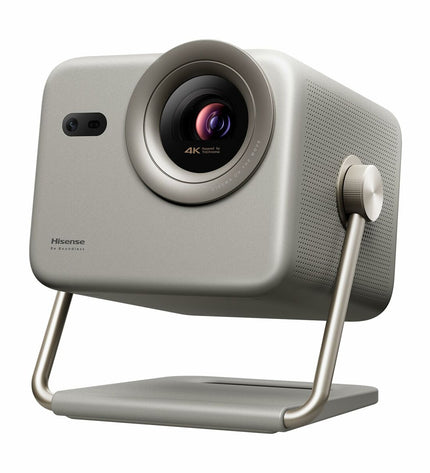 Hisense M2 PRO projector showcasing a sleek electronic device designed for home theater and video entertainment.