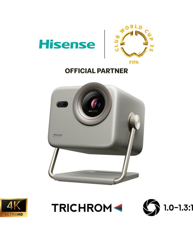 Hisense M2 PRO projector displaying vibrant images on a wall, ideal for home theater and video entertainment.