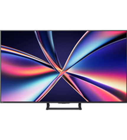 Hisense 50E8Q 50-inch 4K Ultra HD LED Smart TV with HDR, displaying vibrant, high-resolution screen in a modern living room setting.