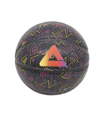 Peak Alvarado Basketbal Zwart maat 7, sport en outdoor basketball with textured surface and Peak branding.