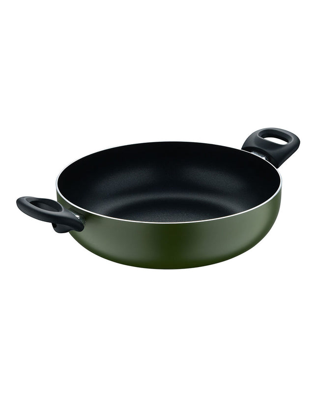 San Ignacio zwarte aluminium casserolepan met deksel en doorzichtige kristallen deksel, perfect voor huis en koken.