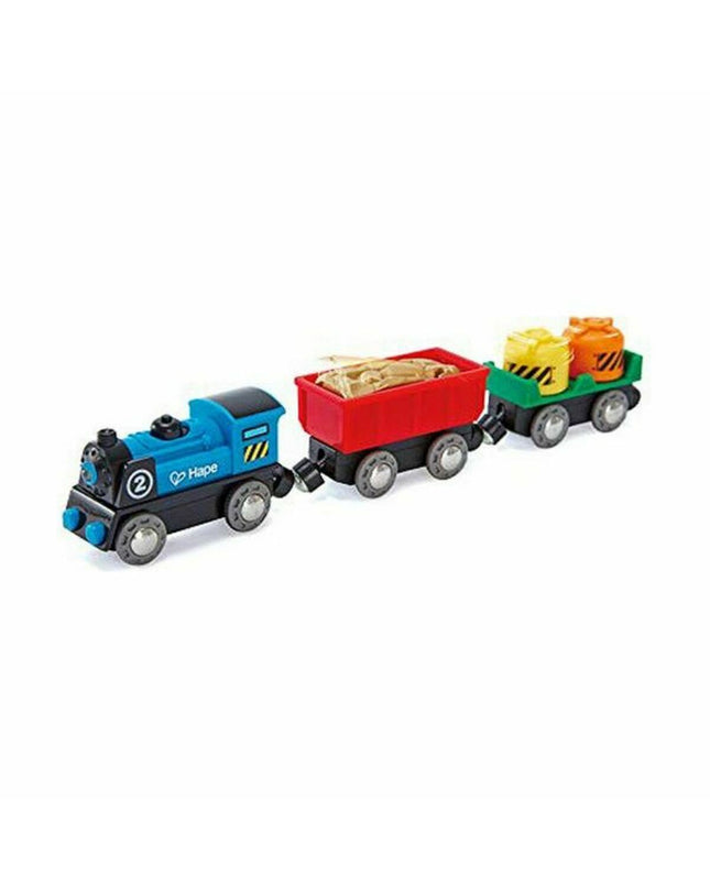 Hape electric toy train with colorful design, part of children's vehicles and playset in the speelgoed en games category.