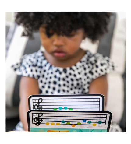 Baby Einstein Magic Touch interactive piano for babies, tactile toy with colorful keys, music and sound features for children.