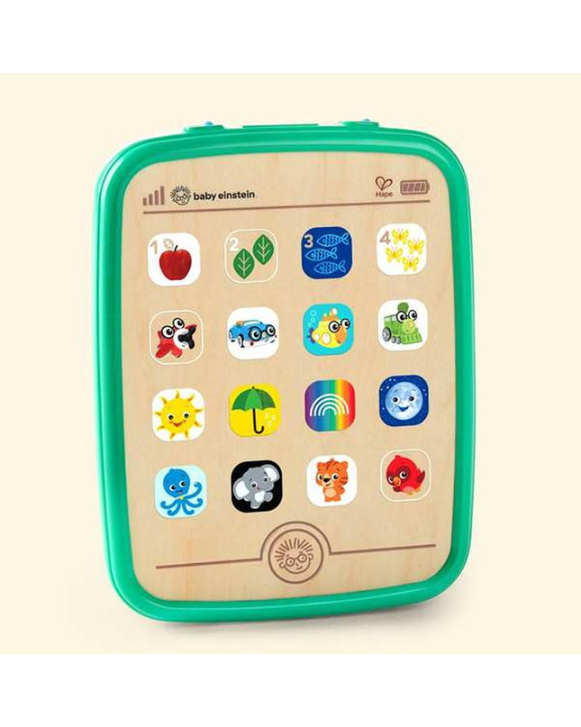 Hape educational toy game with colorful wooden pieces and game components for learning and play.
