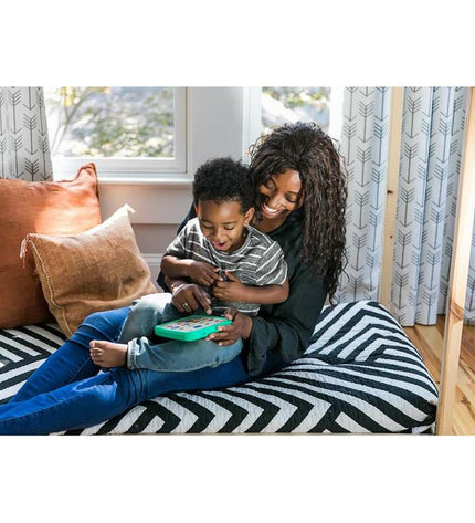 Hape educational toy game with colorful pieces and interactive elements, designed for children's learning and play.