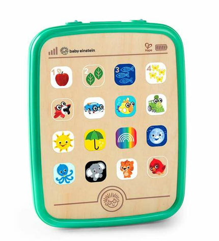 Hape educational toy game with colorful pieces and interactive components for children, designed for learning and play.