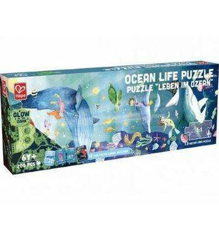Hape navy puzzle with 150x30 cm dimensions, 200 pieces, suitable for brain games and educational toys.