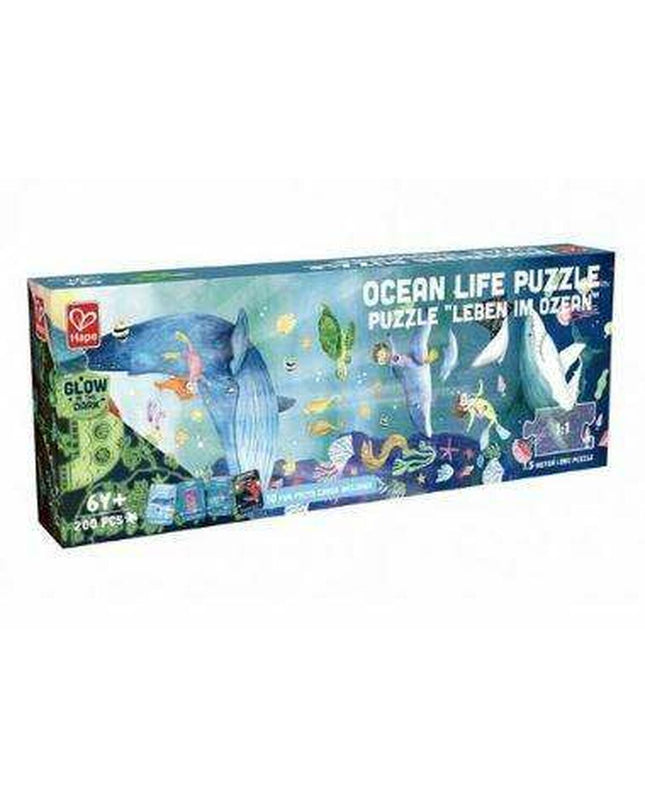 Hape navy puzzle with 150x30 cm dimensions, 200 pieces, suitable for brain games and educational toys.
