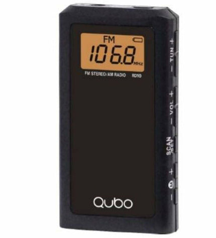 Qubo RD-10 transistor radio toy with colorful buttons and vintage design, suitable for electronic toy and game enthusiasts.