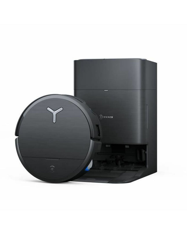 ECOVACS X9 PRO OMNI robot stofzuiger cleaning floor surface with sleek design for home cleaning and maintenance.