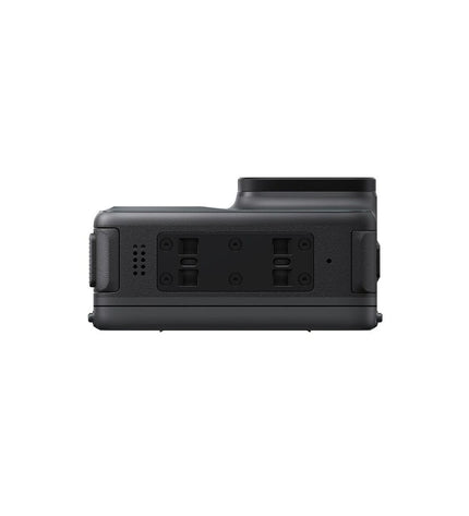 Insta360 sport camera with compact design, black body, and lens on front, ideal for action photography and videography.