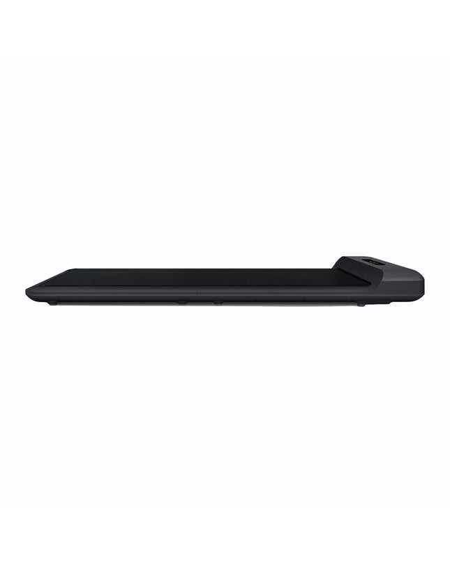 Xiaomi Kingsmith WalkingPad C2 foldable treadmill for fitness and outdoor walking, black with digital display and safety handrails.