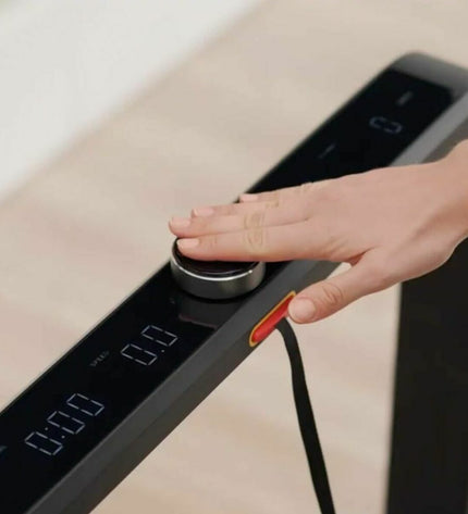 Xiaomi KingSmith X21 treadmill for sport and outdoor fitness, with a sleek black design and digital display screen.