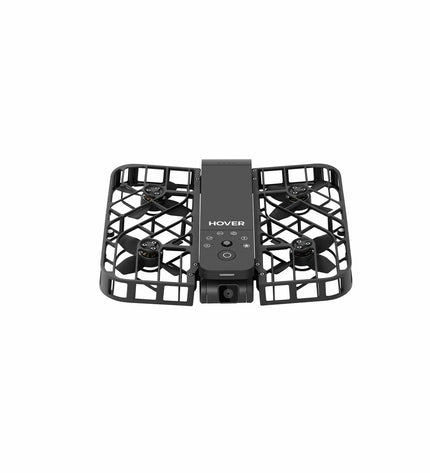 Hoverair Drone Hoverair X1 in black, featuring camera and electronic controls, designed for photography and videography.