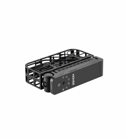 Hoverair Hoverair X1 black drone with camera for photography and videography, featuring compact electronic design and advanced flight features.