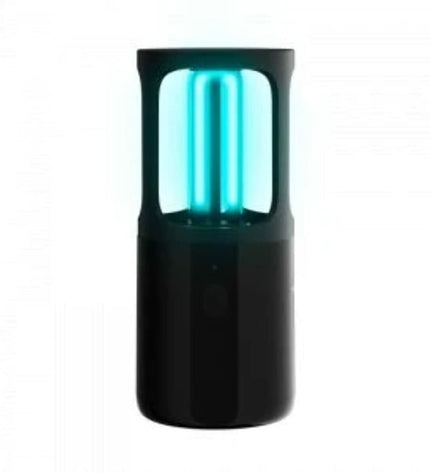 Xiaomi UV sterilizer ZW2.5D8Y-08 outdoors, garden decor with UV light sterilization feature and modern design.