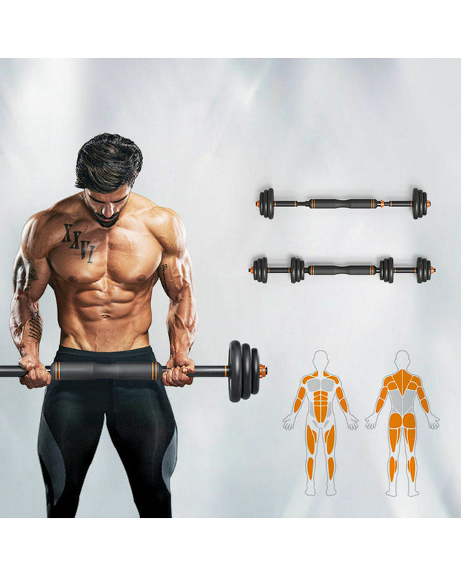 Xiaomi ORMANC20 kettlebell and dumbbell set for fitness, featuring black and gray weights with textured handles for grip.
